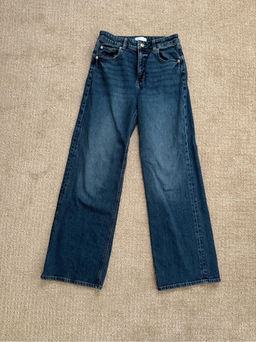 H&M High Rise Wide Leg Jeans
